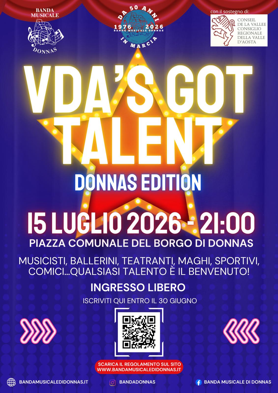 Manifesto Vda's Got Talent - Donnas Edition