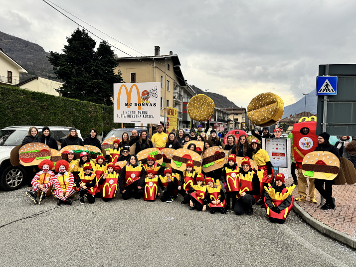 Il gruppo Mac Donnas al Carnevale di Pont